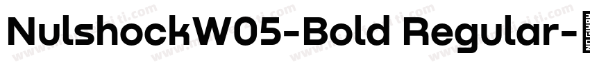 NulshockW05-Bold Regular字体转换